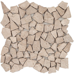 Paledien x1 cm Classic Travertine Tumbled Mosaic