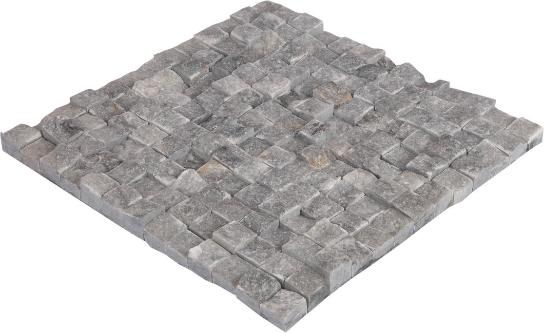 2,3X2,3 cm Grey Marble Split Face Mosaic