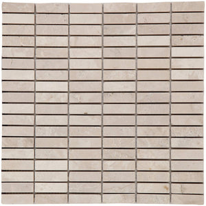 1,5X4,8X1 Beige Tumbled Mosaic