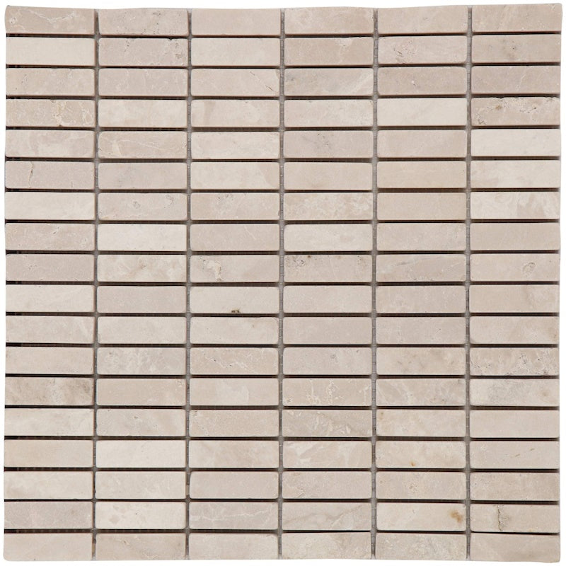 1,5X4,8X1 Beige Tumbled Mosaic