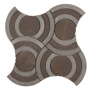 Swirl Waterjet Mosaic, 30.5 x 30.5 x 1 cm