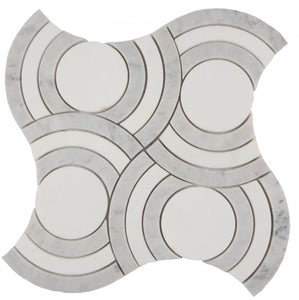 Swirl Waterjet Mosaic, 30.5 x 30.5 x 1 cm