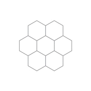 Hexagon carved stone tile, 60 x 60 x 2 cm