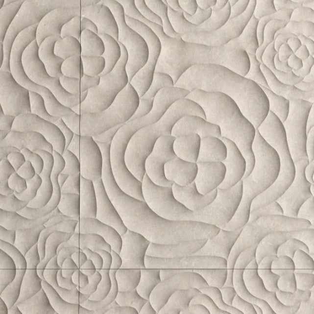 Perla Carved Stone Tile, 60 x 60 x 2 cm