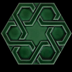 Hexagon Orient Tile, 15 x 17 cm