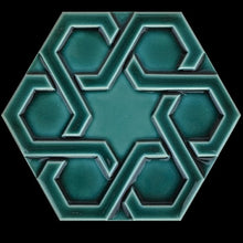 Load image into Gallery viewer, Hexagon Orient Tile, 15 x 17 cm
