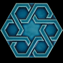 Load image into Gallery viewer, Hexagon Orient Tile, 15 x 17 cm
