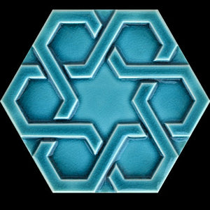 Hexagon Orient Tile, 15 x 17 cm