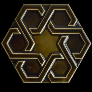 Hexagon Orient Tile, 15 x 17 cm