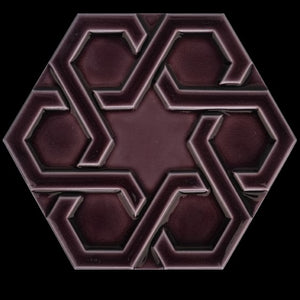 Hexagon Orient Tile, 15 x 17 cm