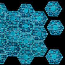 Load image into Gallery viewer, Hexagon Orient Tile, 15 x 17 cm
