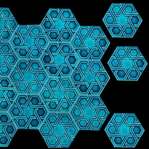 Hexagon Orient Tile, 15 x 17 cm