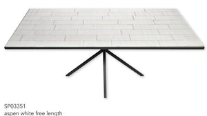 Marble Coffee Table PLAIN 121 x 61 x 46 cm (low)